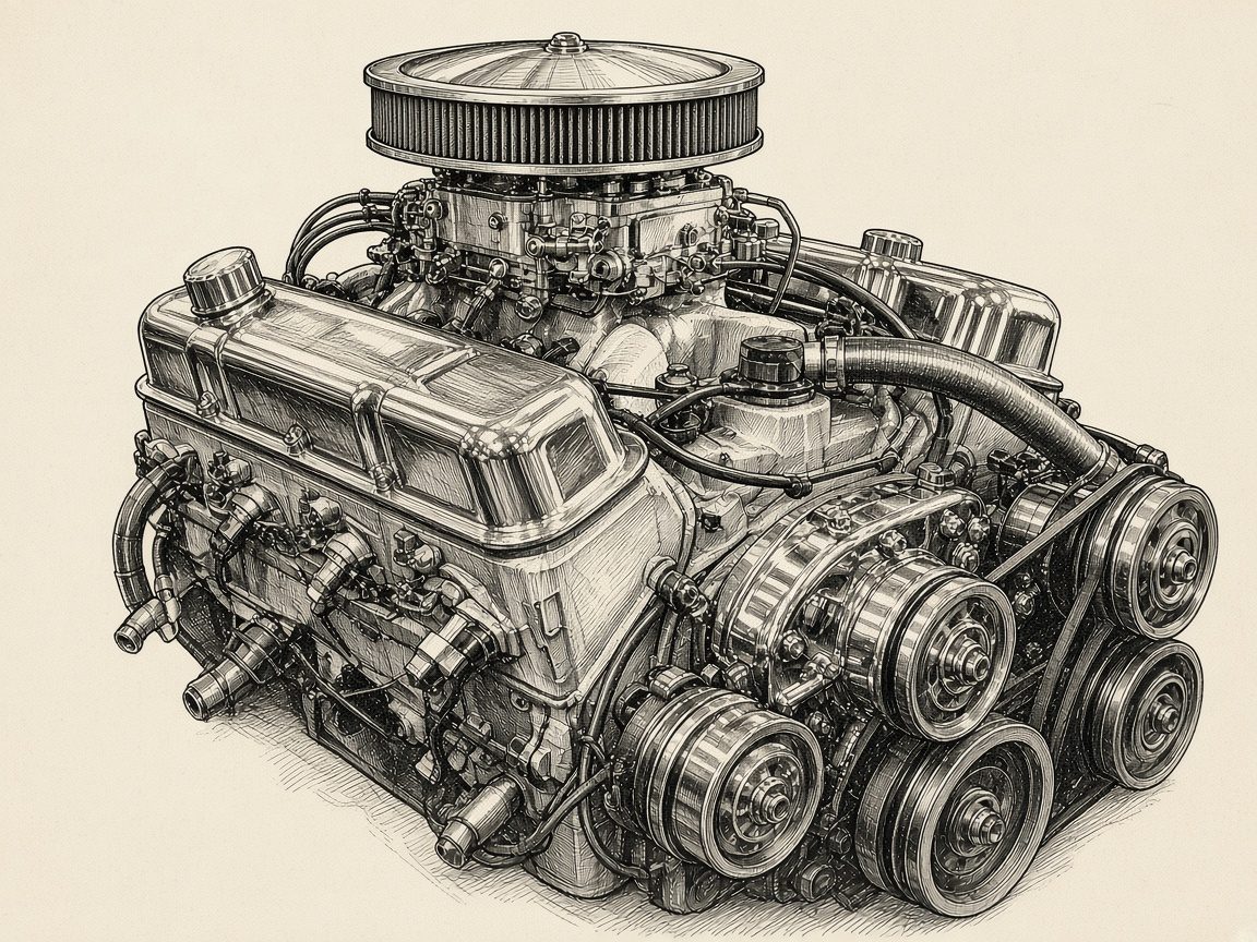 쉐보레 스몰블록 V8. 미국이 가장 부유하던 시절의 심장.